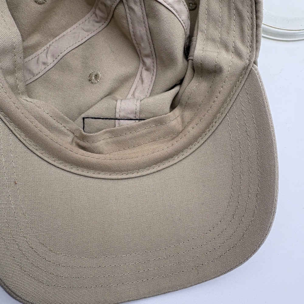 Patagonia P-6 Label Trad Cap Khaki Tan Organic Cotton Adjustable Baseball Hat - Picture 7 of 7
